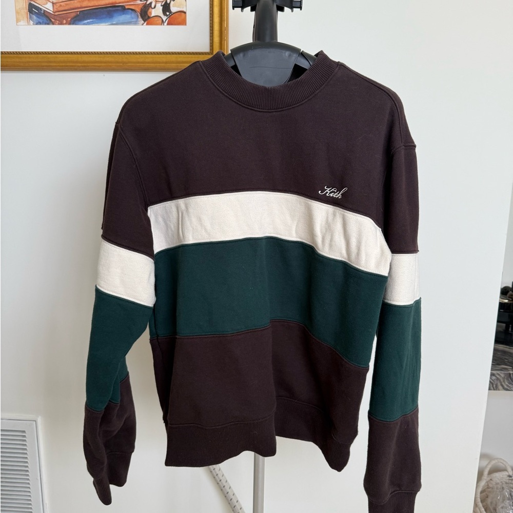 Kith Women’s Crewneck Sweater - Black, Green, Cream